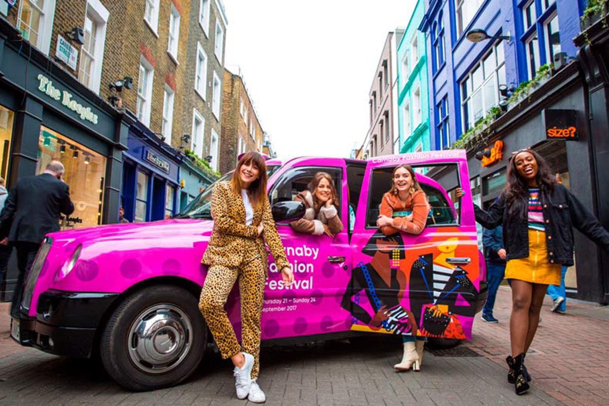 Taxi Advertising Carnaby Fashion Festival