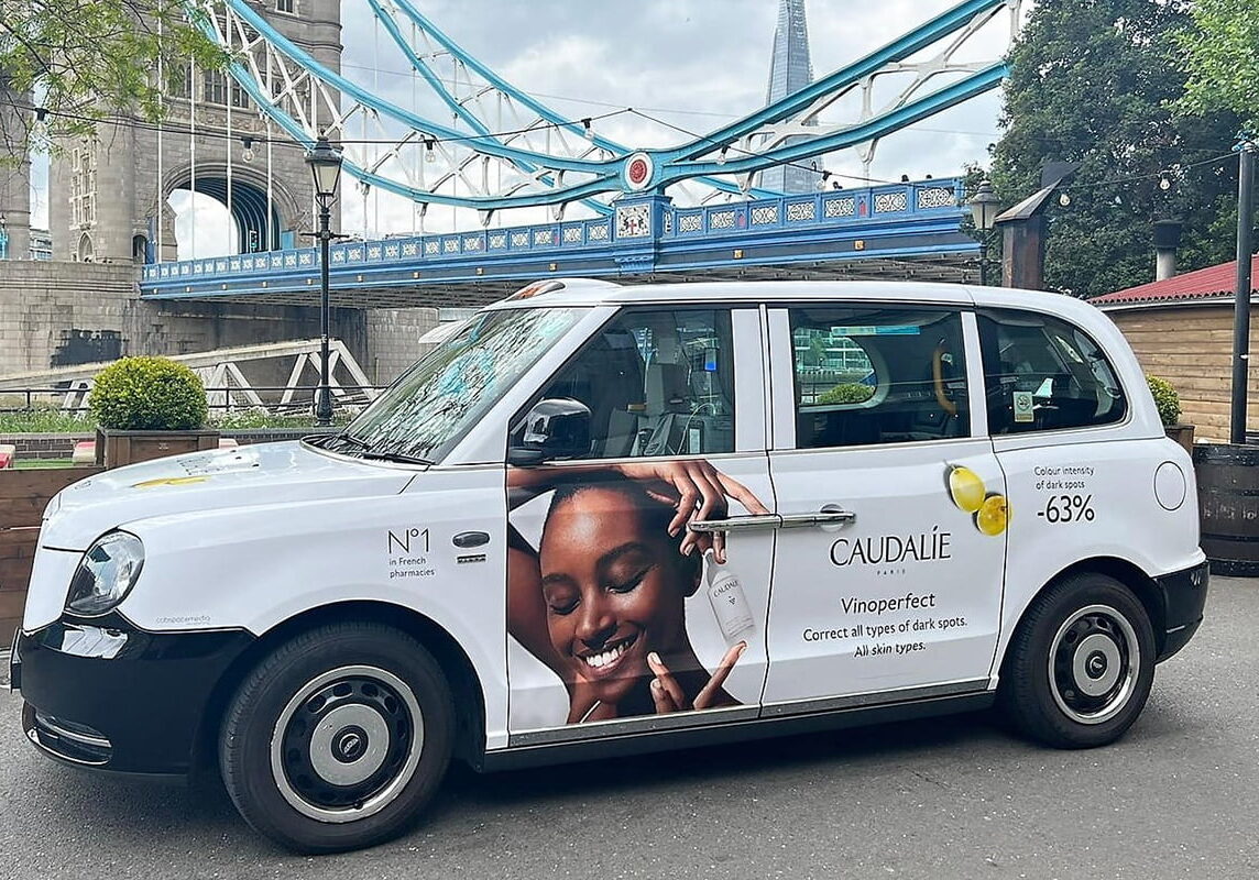 Electric Taxi Wrap Advertising London