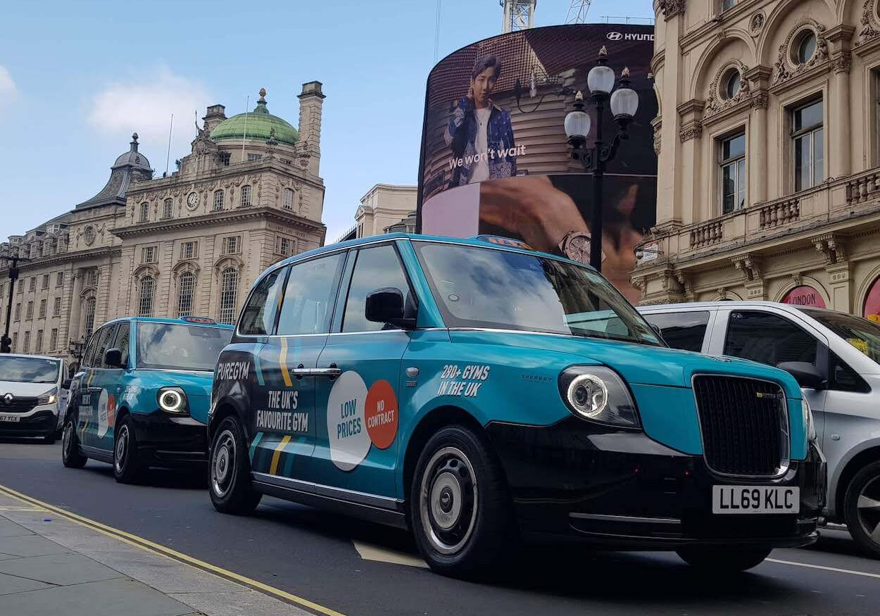 taxi wrap advertising