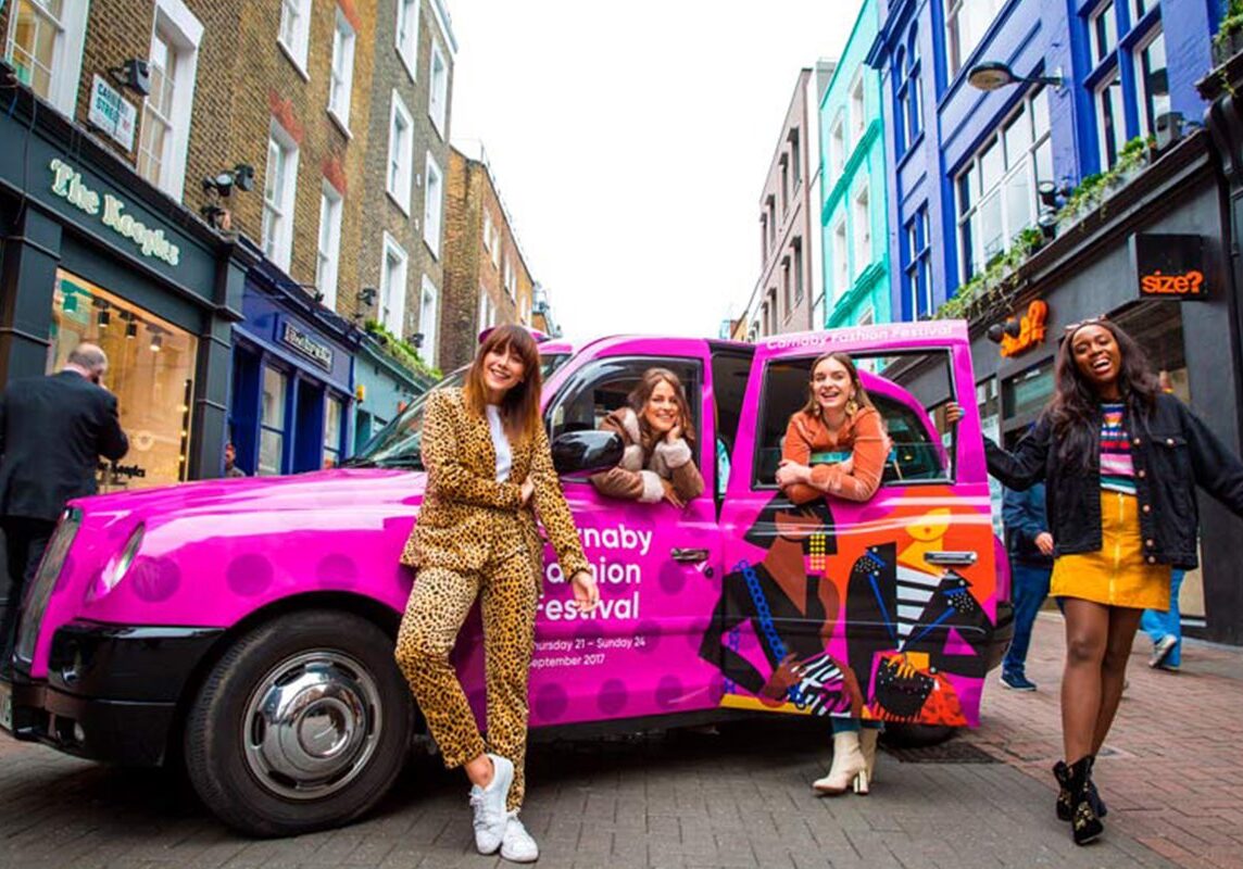 Taxi Advertising Carnaby Fashion Festival